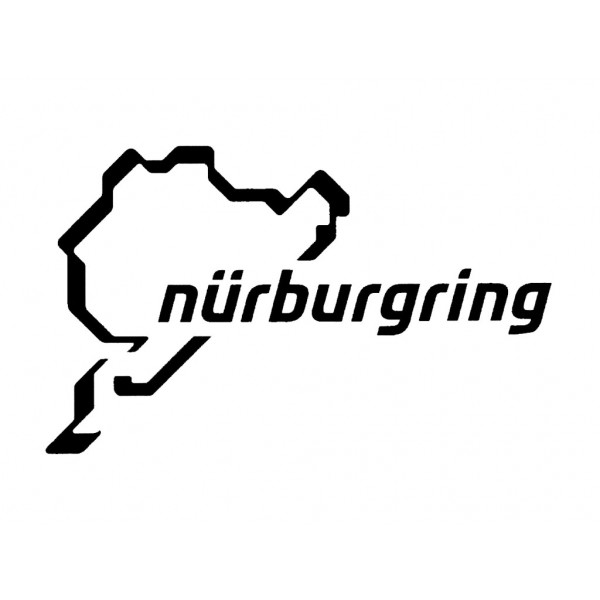Nürburgring Sticker Nürburgring Logo 12cm nero