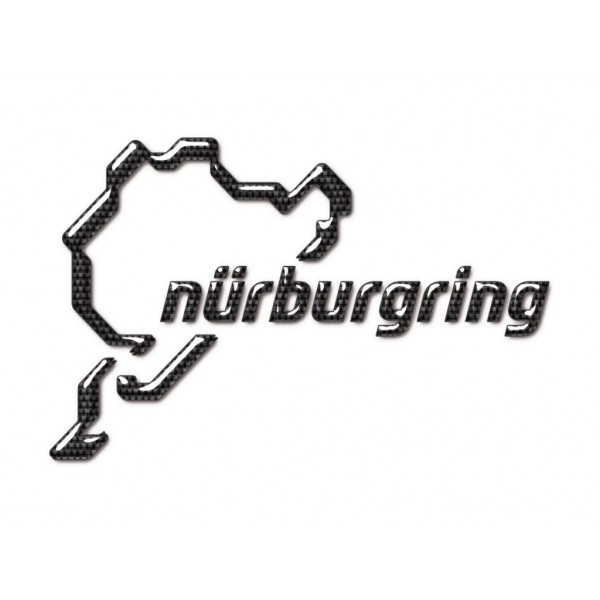 Nürburgring Sticker NR Logo 3D 12cm carbon