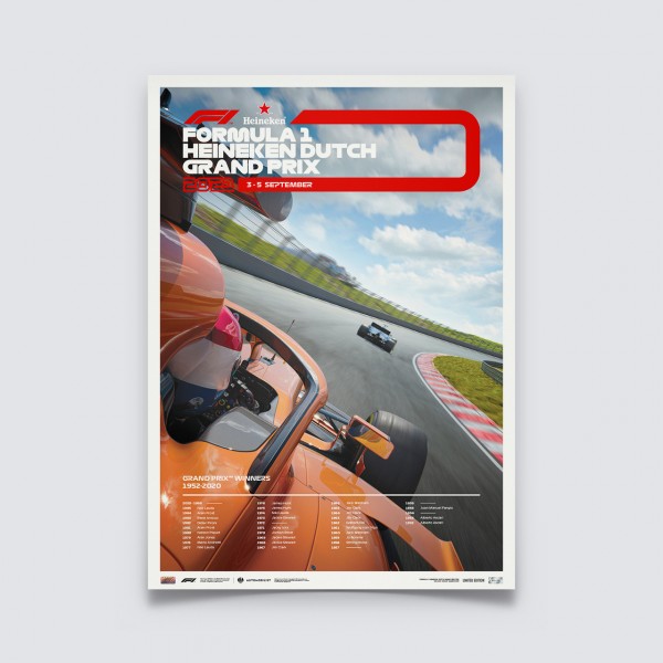 Cartel Fórmula 1 - Gran Premio de Holanda 2021 - Edición limitada