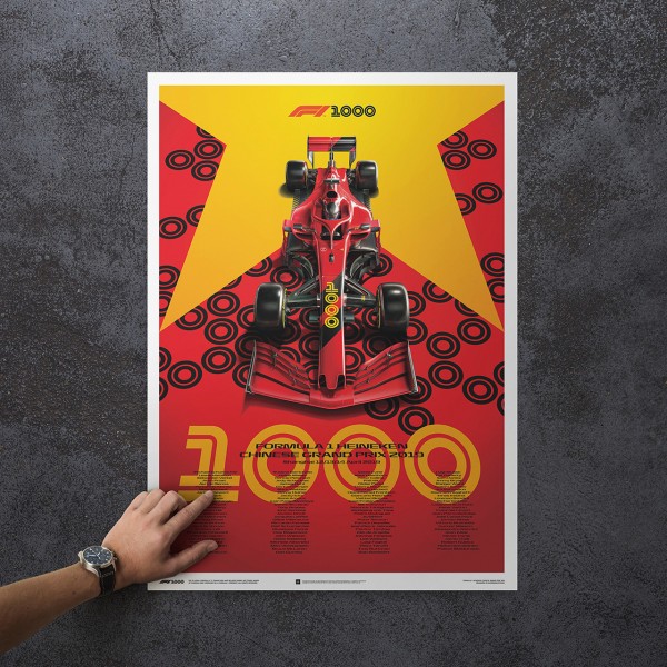 Poster Formula 1 - Chinese Grand Prix 2019 - Ferrari Edition