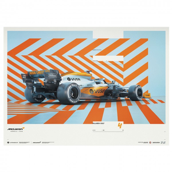 McLaren F1 2022 Formula 1 Team Poster Print