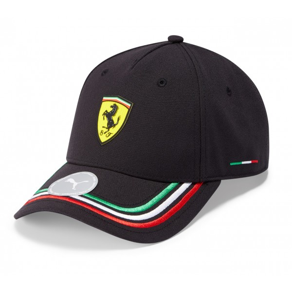 Scuderia Ferrari Cap Italien schwarz