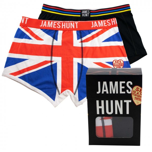 James Hunt Calzoncillos Hemet + Union Jack Paquete doble