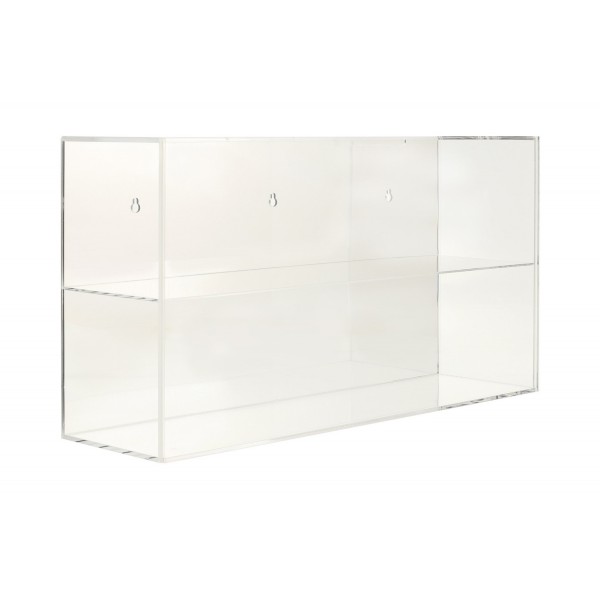 Display case for 1/2 scale helmets or 1/18 scale model cars mirrored