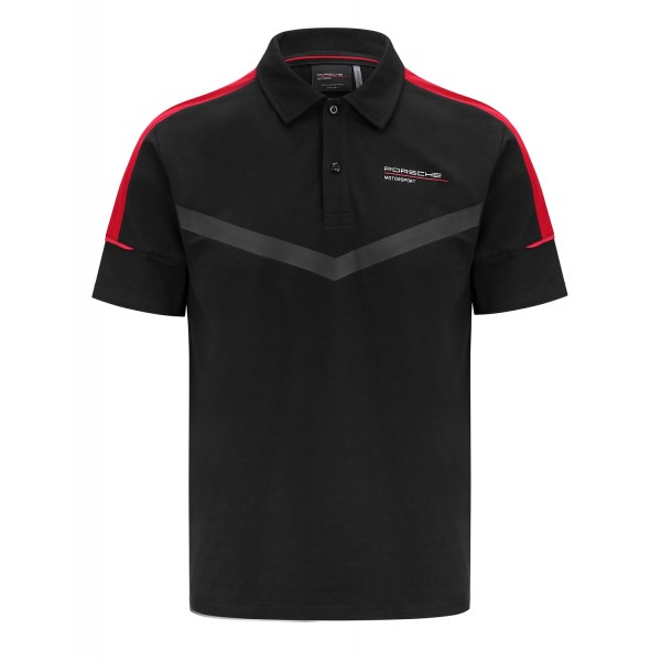Porsche Motorsport Poloshirt schwarz/rot