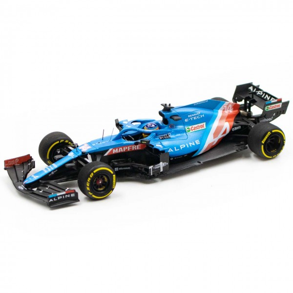 Fernando Alonso Alpine F1 Team A521 Fórmula 1 GP de Bahrein 2021 Edición limitada 1/43
