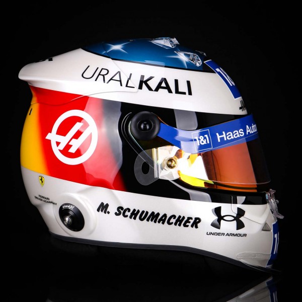 Mick Schumacher Replika Helm Spa 2021 1:1