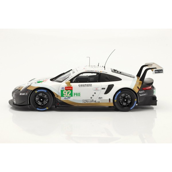 Porsche 911 (991) RSR #92 24h Le Mans 2019 Christensen, Estre, Vanthoor 1:18