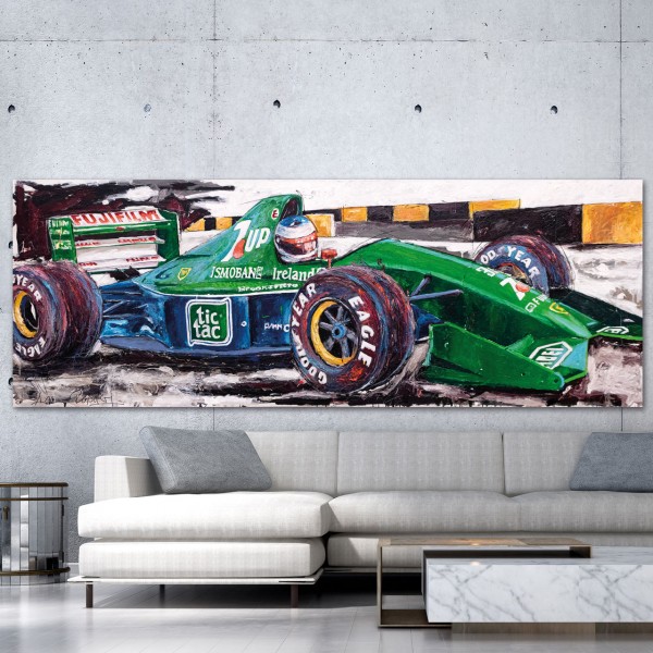 Kunstwerk Michael Schumacher Erster Formel 1 GP Spa 1991 #0065