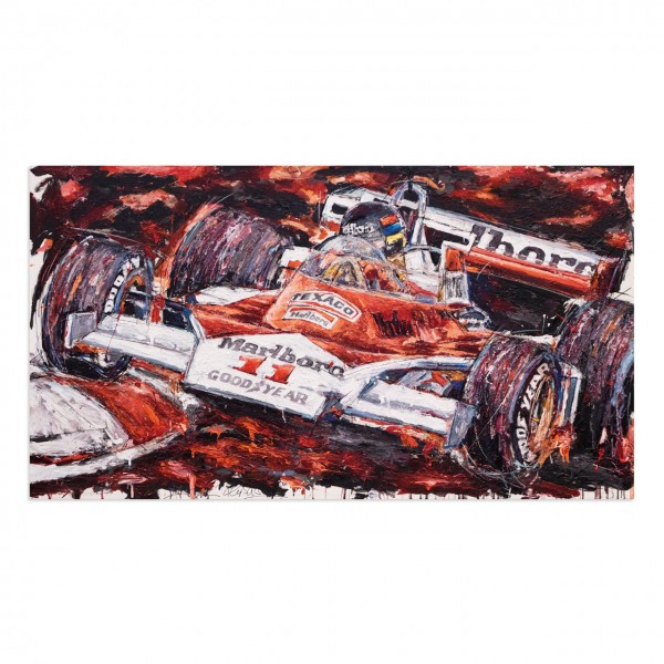 Œuvre d'art James Hunt Champion du monde de Formule 1 1976 #0068