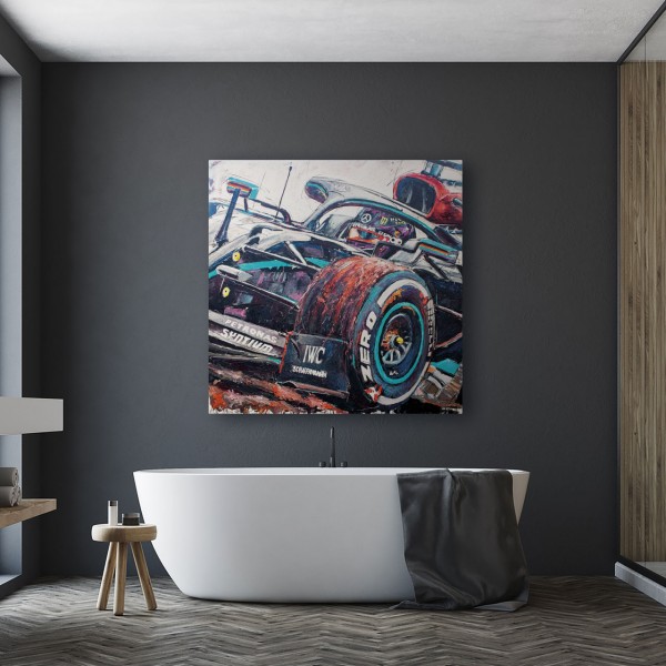 Œuvre d'art Lewis Hamilton Champion du monde de Formule 1 2020 #0068