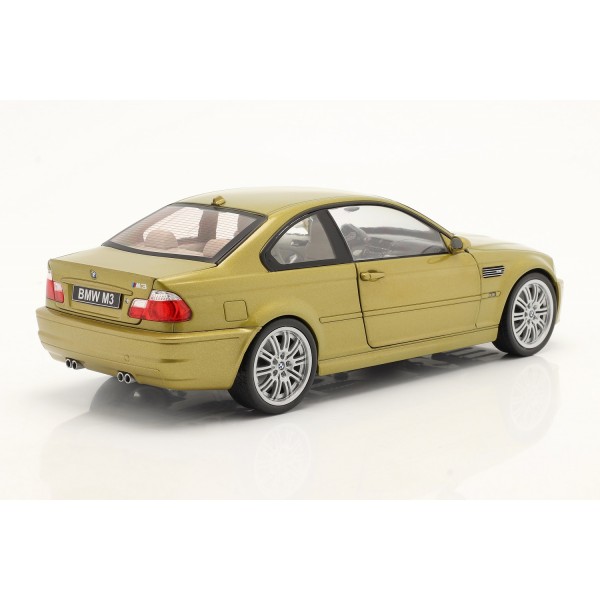 cómo utilizar Pequeño proporción BMW M3 (E46) Año 2000 amarillo fénix 1/18