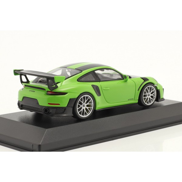Porsche 911 GT2 RS Weissach Package 2018 verde señal / llantas plateadas 1/43