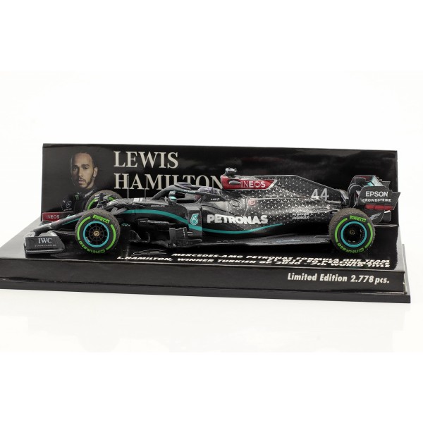 L Hamilton #44 Mercedes-AMG Petronas Türkei GP Formel 1 Weltmeister 2020 Helm 