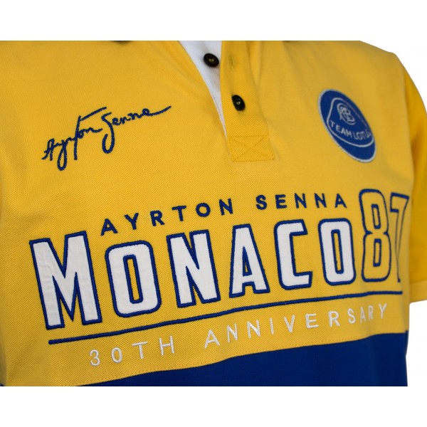 Ayrton Senna Polo Monaco Première Victoire 1987 jaune