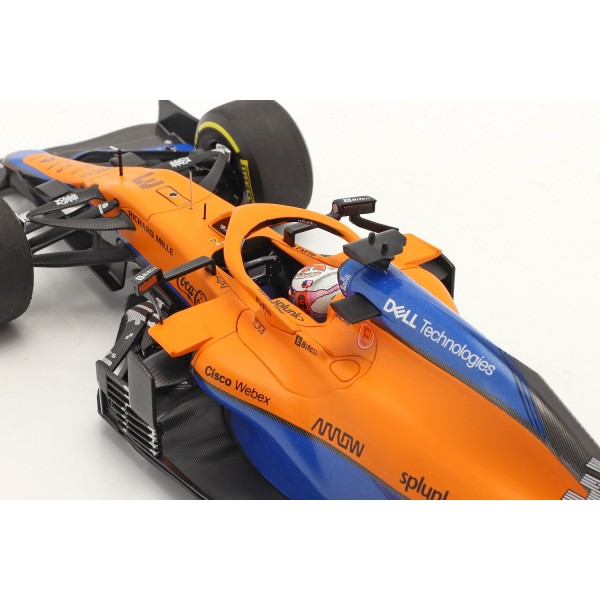 Daniel Riccardo McLaren F1 Team MCL35M Fórmula 1 GP de Bahrein 2021 1/18