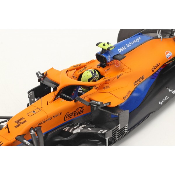 Lando Norris McLaren F1 Team MCL35M Fórmula 1 GP de Bahrein 2021 1/18
