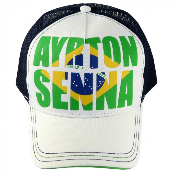Ayrton Senna Cap Brazil front