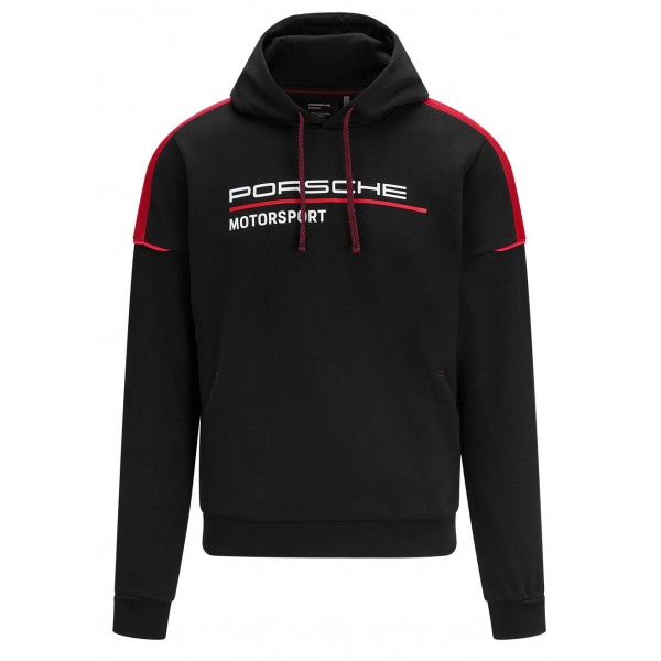Porsche Motorsport Sweat à capuche noir/rouge