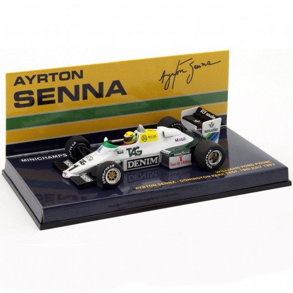 New Mini Champs 1/18 Scale Williams Ford FW08C Ayrton Senna Donington Park Japan 