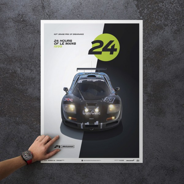 Affiche McLaren F1 GTR - 24h Le Mans