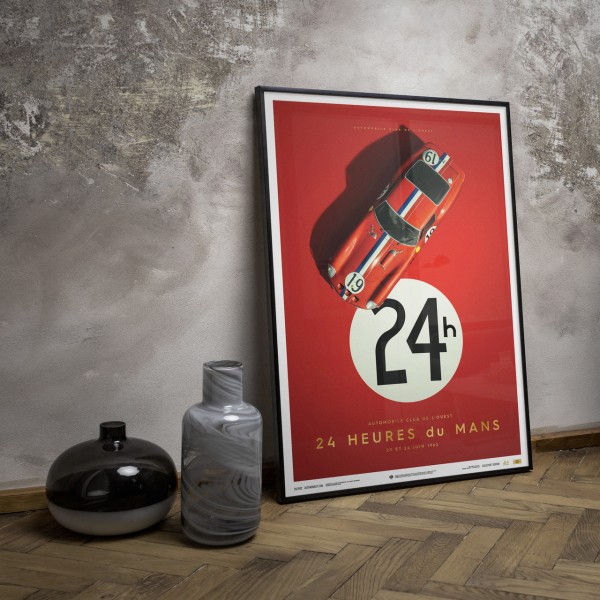 Poster Ferrari 250 GTO - Red - 24h Le Mans - 1962 - Collector's Edition