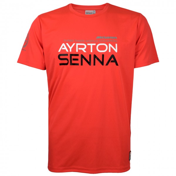 Ayrton Senna T-Shirt Three Times World Champion