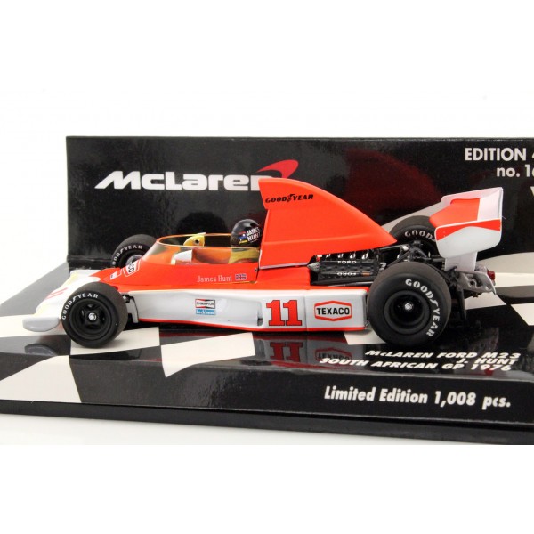 James Hunt McLaren Ford M23 South African GP Formel 1 1976 1/43