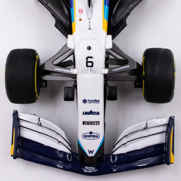 Les Williams F1 2023 en miniature Spark aux échelles 1/43, 1/18 et