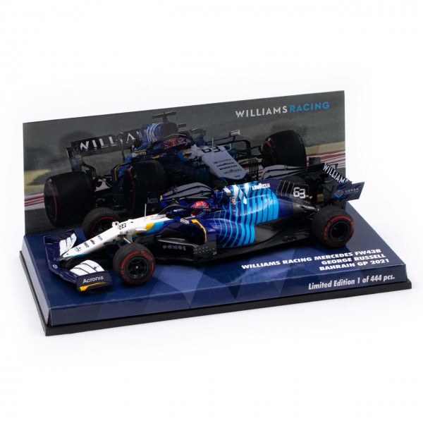 George Russell Williams Racing FW43B Formel 1 Bahrain GP 2021 1:43