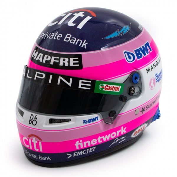 Fernando Alonso casco in miniatura Formula 1 2022 1/2
