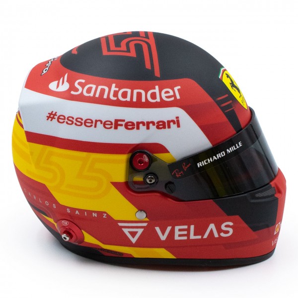 Carlos Sainz miniature helmet Formula 1 2022 1/2