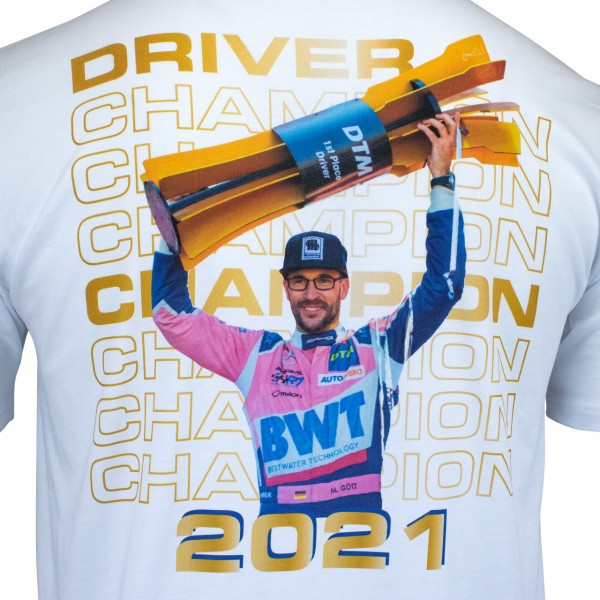 Maximilian Götz T-Shirt DTM Champion 2021 weiß