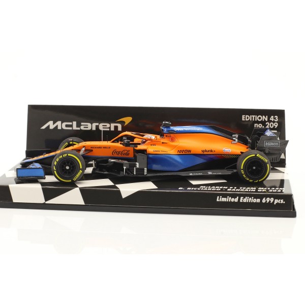 Daniel Riccardo McLaren F1 Team MCL35M Formule 1 Bahrain GP 2021 1/43