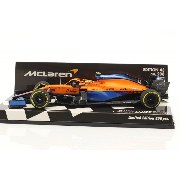 Lando Norris McLaren F1 Team MCL35M Fórmula 1 GP de Bahrein 2021 1/43