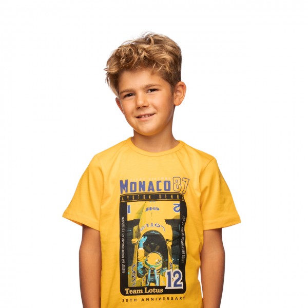 Ayrton Senna Kinder T-Shirt 1st Victory 1987