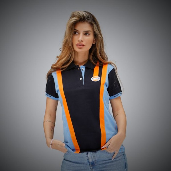 Gulf Poloshirt Racing Team Lady navy blue