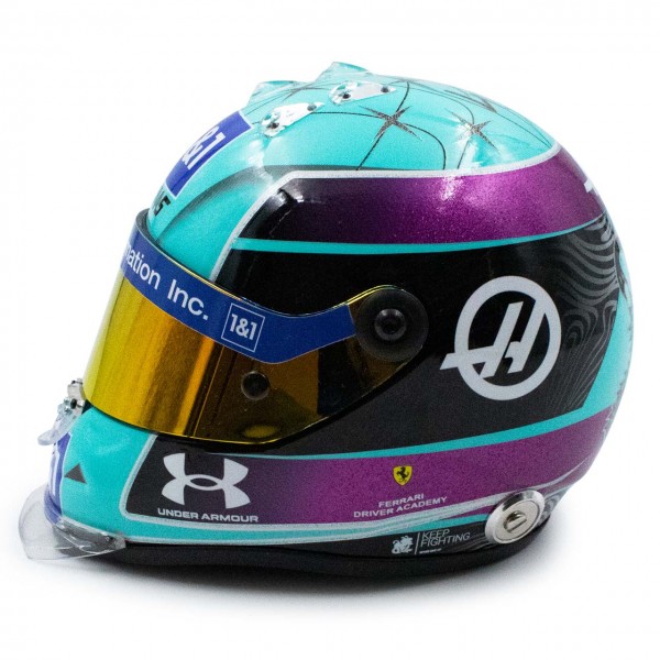 Mick Schumacher miniature helmet Miami 2022 1/2