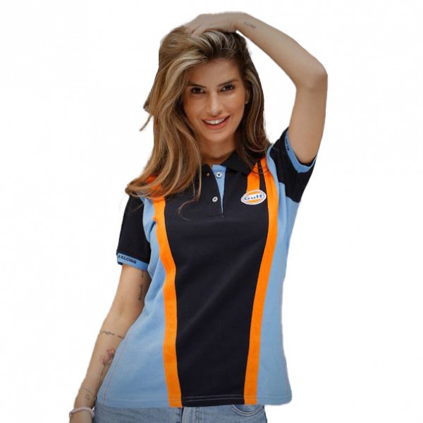 Gulf Poloshirt Racing Team Damen marineblau
