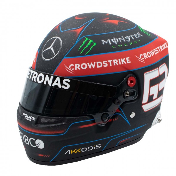 George Russell casque miniature Formule 1 2022 1/2