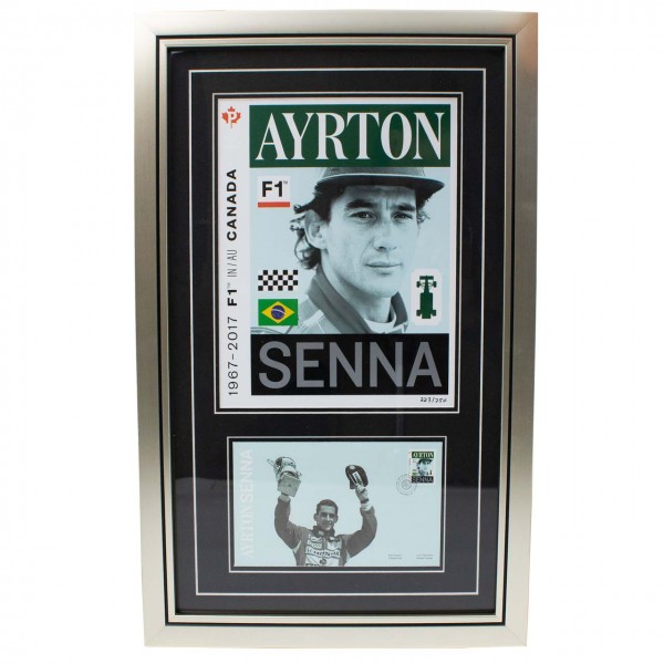 Ayrton Senna Francobollo Canada GP Set da collezione