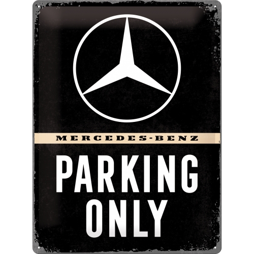 Cartello di latta Mercedes-Benz - Parking Only 30x40cm