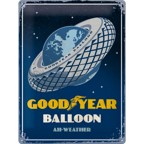 Cartello di latta Goodyear - Balloon Tire 30x40cm