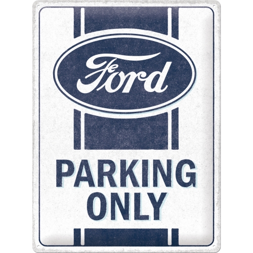 Metal-Plate Sign Ford - Parking Only 30x40cm