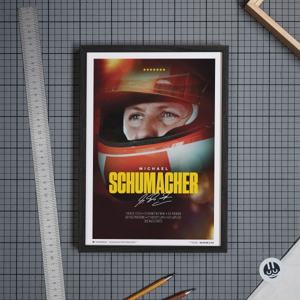 Cartel Michael Schumacher - Legacy - Mini Edition 21x30cm