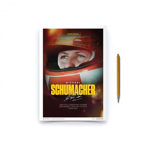 Poster Michael Schumacher - Legacy - Mini Edition 21x30cm