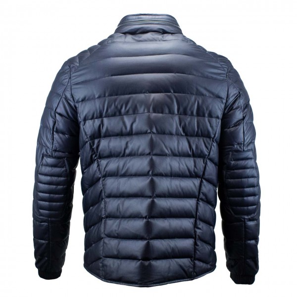 Heinz Bauer Leather jacket Speedster navy blue