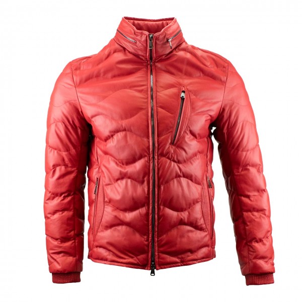 Heinz Bauer Leather jacket Nürburg red