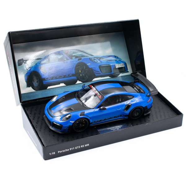 Manthey-Racing Porsche 911 GT2 RS MR 1/18 azul Collector Edition