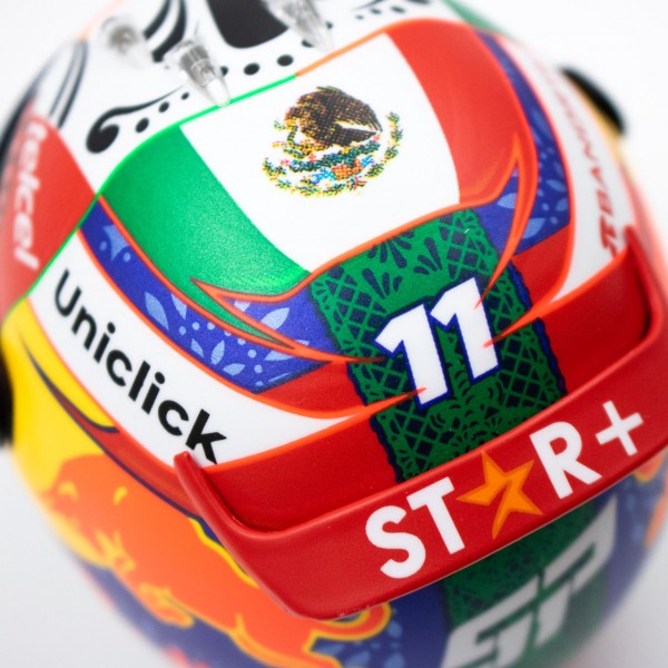Sergio Pérez Casco en miniatura Fórmula 1 GP de México 2022 1/4